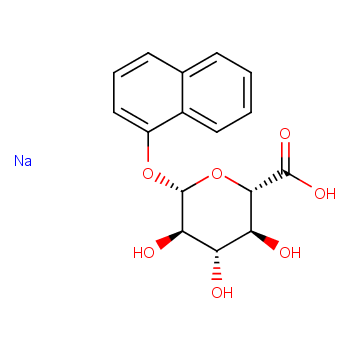 sodium,(2S,3S,4S,5R,6S)-3,4,5-trihydroxy-6-naphthalen-1-yloxyoxane-2-carboxylate