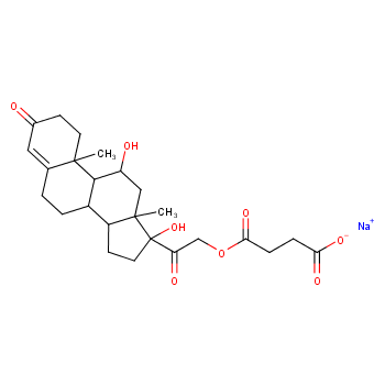 Hydrocortisone sodium succinate structure