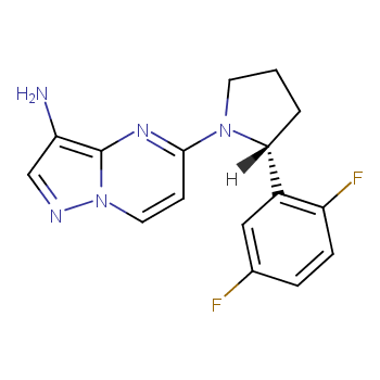 5-[(2R)-2-(2,5-二氟苯基)-1-吡咯烷基]吡唑并[1,5-a]嘧啶-3-胺 产品图片