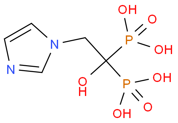 唑来膦酸化学结构式