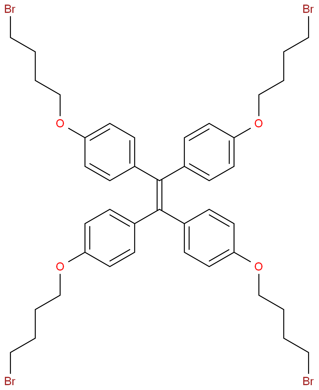 1-(4-溴丁氧基)-4- {1,2,2-三[4-(4溴丁氧基)苯基]乙烯基}苯