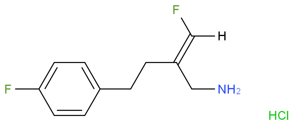 (2E)-2-(fluoromethylidene)-4-(4-fluorophenyl)butan-1-amine,hydrochloride