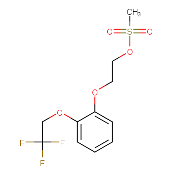 2-[2-(2,2,2-三氟乙氧基)苯氧基]乙基甲磺酸酯价格, 2-[2-(2,2,2-Trifluoroethoxy)phenoxy]ethyl methanesulfonate对照品, CAS号:160969-03-9