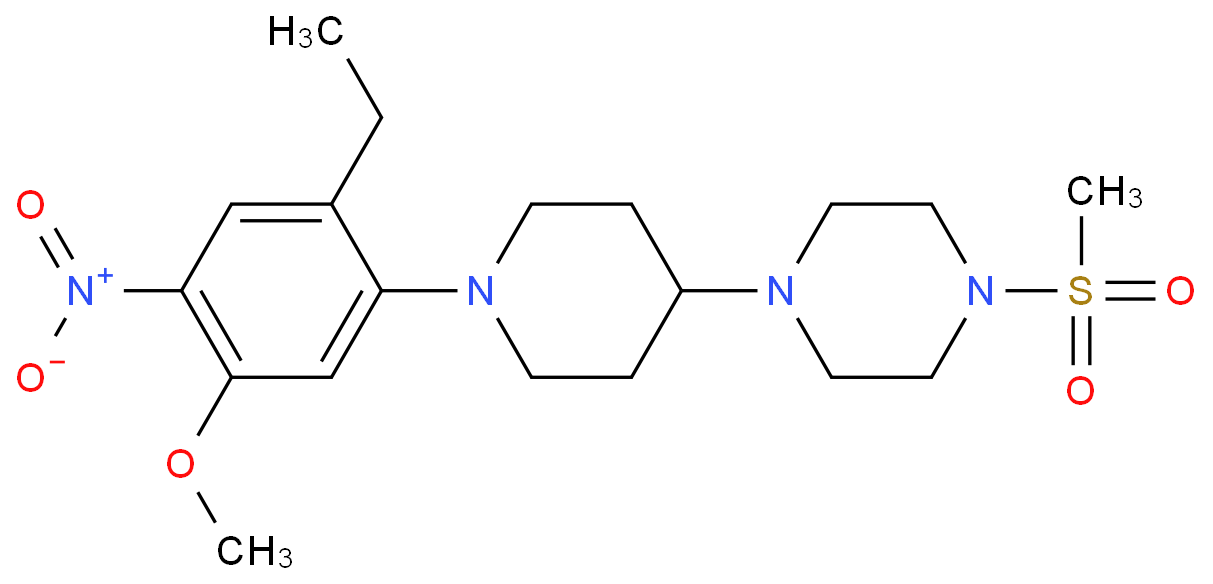 1-(1-(2-ethyl-5-Methoxy-4-nitrophenyl)piperidin-4-yl)-4-(Methylsulfonyl)piperazine