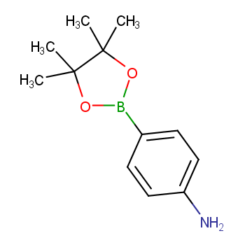 4-氨基苯硼酸频哪醇酯化学结构式