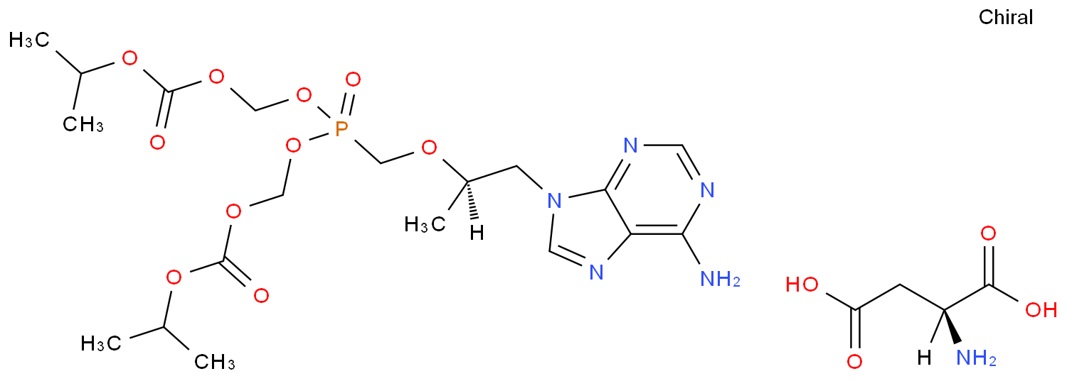 Tenofovir disoproxil aspartate