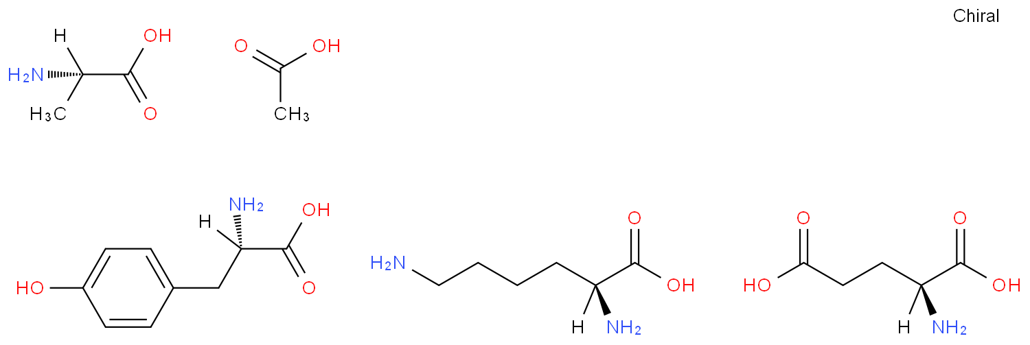 醋酸格拉替雷化学结构式