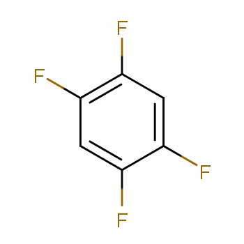1,2,4,5-四氟苯化学结构式
