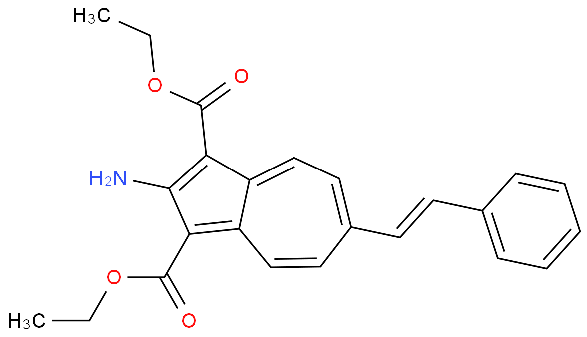 diethyl 2-amino-6-styryl-1,3-azulenedicarboxylate