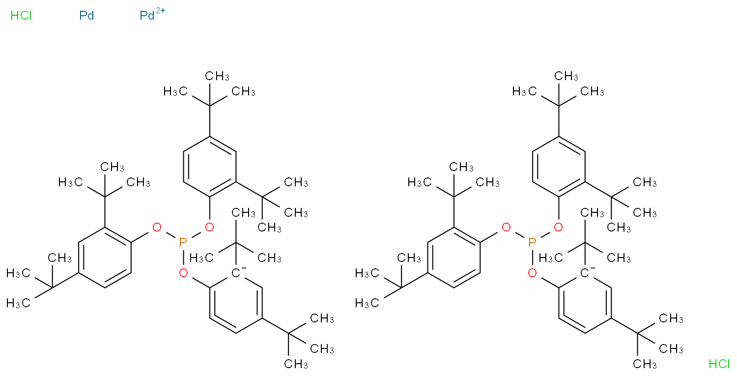 2-[Bis(2,4-di-tert-butyl-phenoxy)phosphinooxy]-3,5-di(tert-butyl)phenyl-palladium(II) chloride Dimer