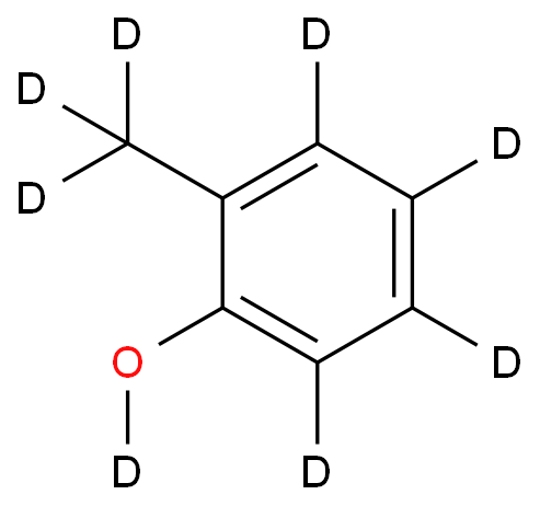 邻甲酚-d8化学结构式