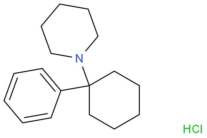 苯环利定盐酸盐化学结构式