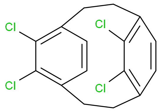 Tetrachlorotricyclo[8.2.2.24,7]hexadeca-1(12),4,6,10,13,15-hexaene, Mixed Isomers  