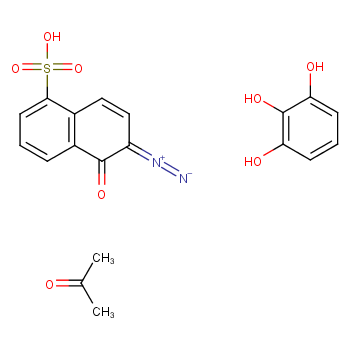 2-diazo-1-naphthol-5-sulfonic acid, ester with pyrogallol/acetone resin