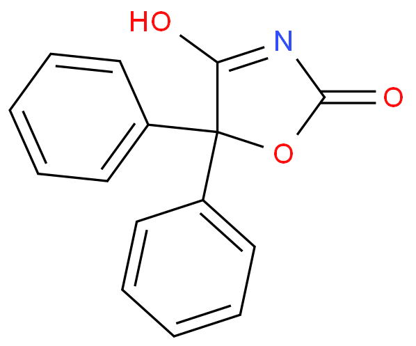 5,5-Diphenyl-1-oxazolidin-2,4-dione structure