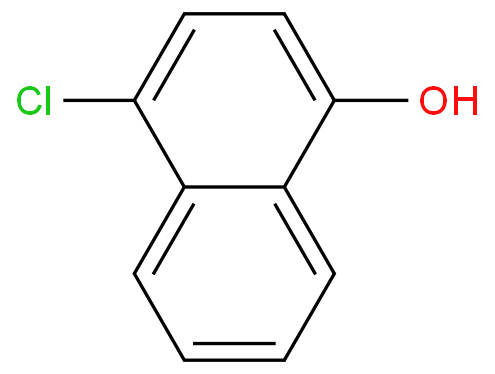 4-氯-1-萘酚化学结构式