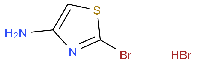 4-氨基-2-溴噻唑氢溴酸盐化学结构式