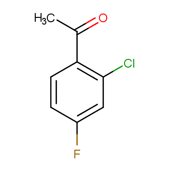 2-氯-4-氟苯乙酮化学结构式