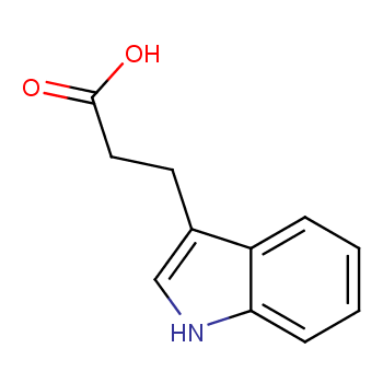 3-Indolepropionic acid structure