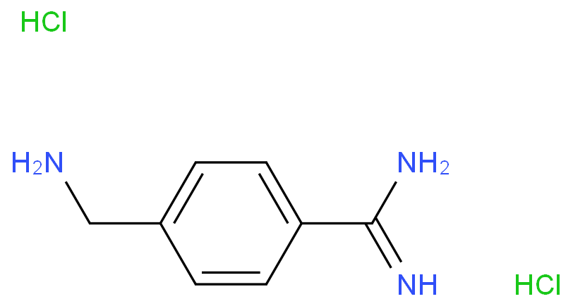 4-氨甲基苄眯二盐酸盐化学结构式