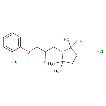2,2,5,5-tetramethyl-alpha-[(2-methylphenoxy)methyl]pyrrolidine-1-ethanol hydrochloride