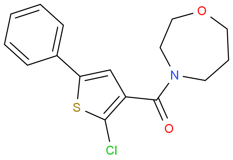 (2-chloro-5-phenyl-3-thiophenyl)-(1,4-oxazepan-4-yl)methanone