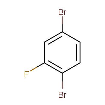 1,4-二溴-2-氟苯化学结构式