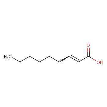 反-2-壬烯酸化学结构式