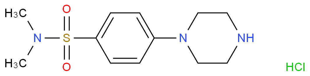 N,N-dimethyl-4-(piperazin-1-yl)benzenesulfonamide hydrochloride  