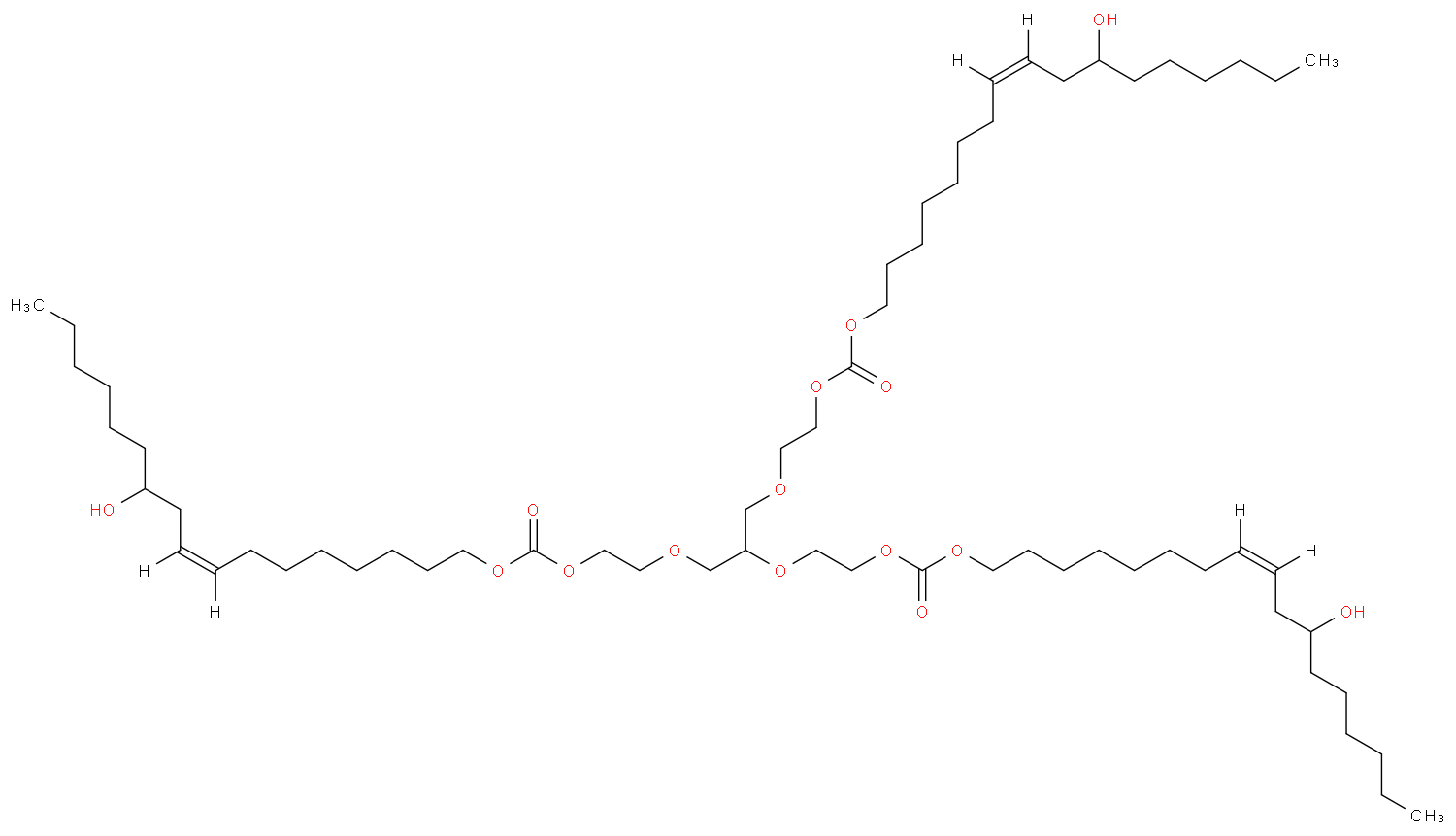 蓖麻油聚氧乙烯醚化学结构式