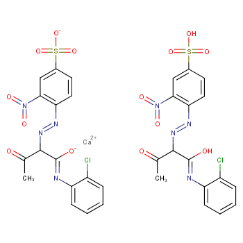 calcium;4-[[1-(2-chloroanilino)-1,3-dioxobutan-2-yl]diazenyl]-3-nitrobenzenesulfonate