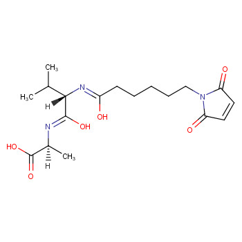 (S)-2-((S)-2-(6-(2,5-二氧代-2H-吡咯-1(5H)-基)己酰胺基)-3-甲基丁酰氨基)丙酸/1342211-31-7