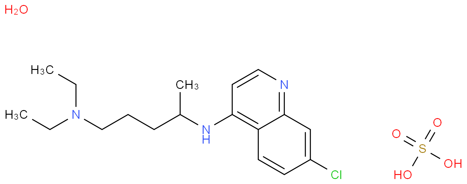 Chloroquine sulfate monohydrate
