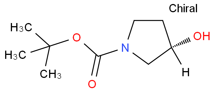N-(tert-Butoxycarbonyl)-(S)-(+)-3-pyrrolidinol structure