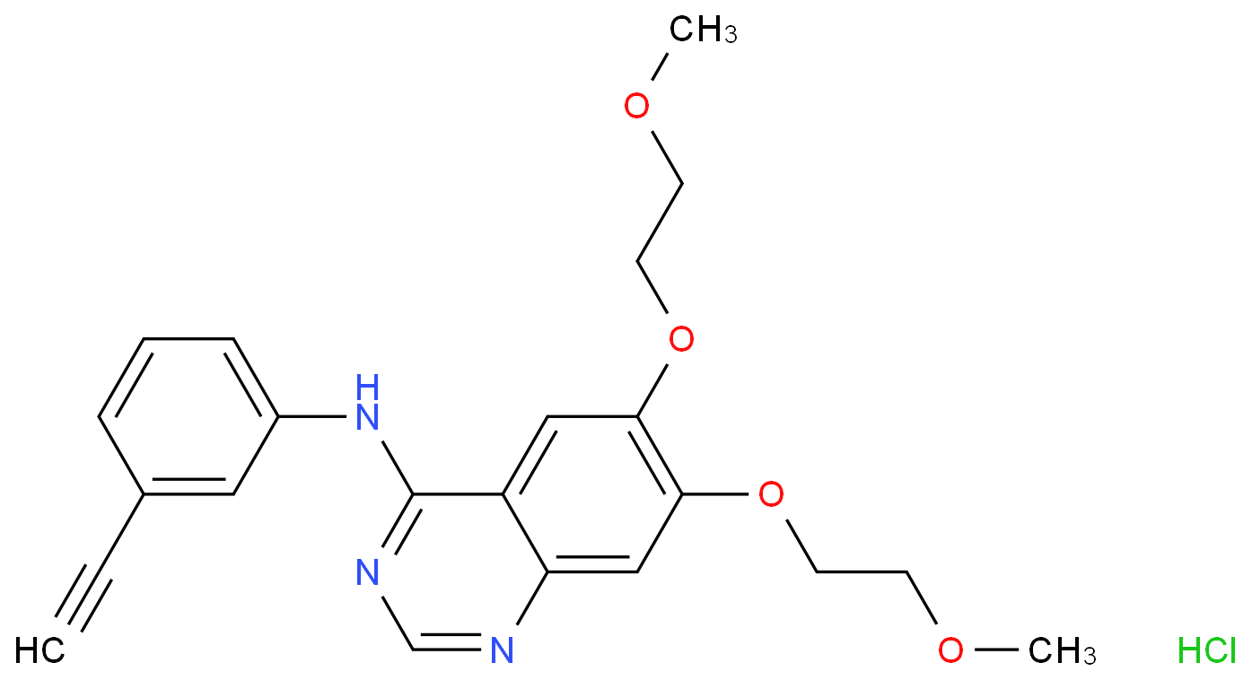 Erlotinib hydrochloride structure