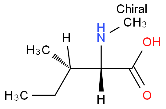 N-甲基-L-异亮氨酸化学结构式