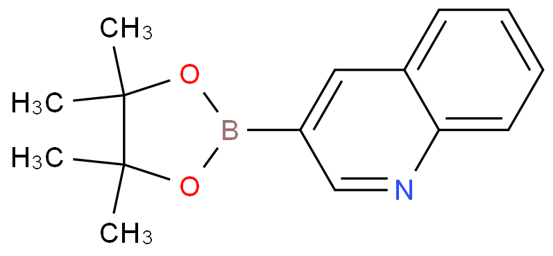 QUINOLINE-3-BORONIC ACID PINACOLATE structure