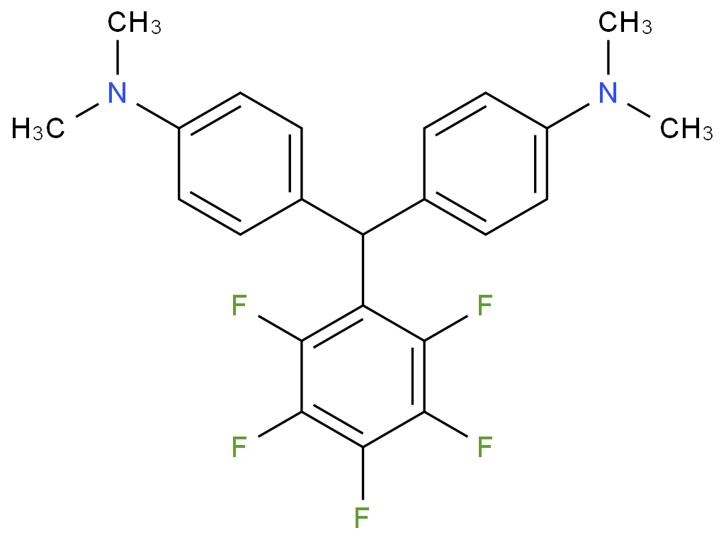 BIS(4-N,N-DIMETHYLAMINOPHENYL)-(2,3,4,5,6-PENTAFLUOROPHENYL) METHANE