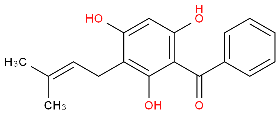 3-异戊烯基-2,4,6-三羟基二苯甲酮价格, 3-Prenyl-2,4,6-trihydroxybenzophenone对照品, CAS号:93796-20-4