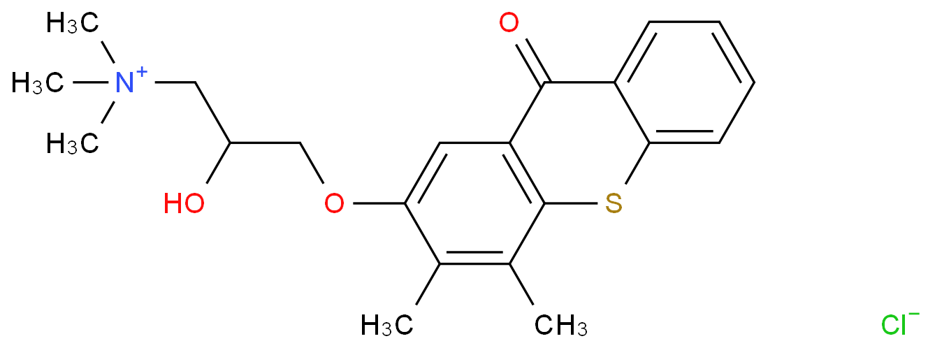 (3-(3,4-二甲基-9-氧-9H-硫杂环-2-基氧基)-2-OH-丙基)三氨基氯CAS103430-24-6