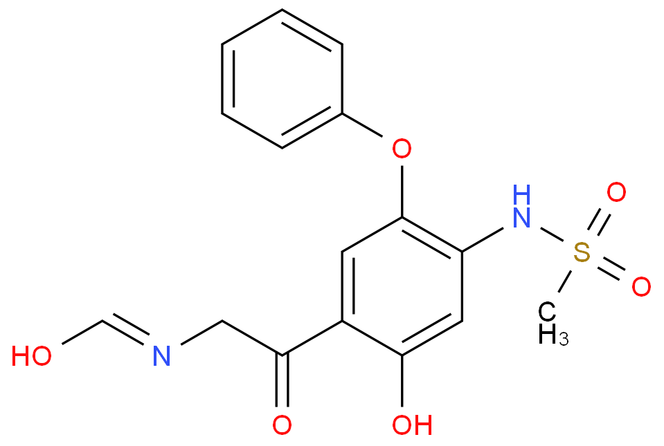 N-[5-羥基-4-(2-甲醯氨基)乙醯基-2-苯氧基]苯基甲磺醯胺