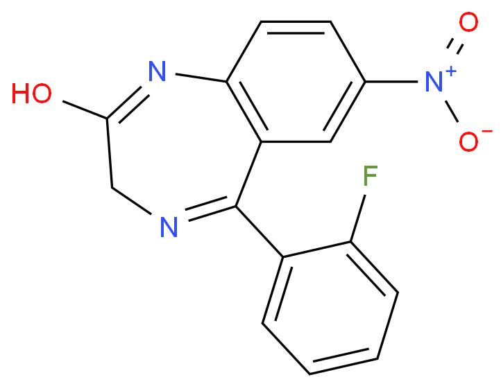 去甲基氟西泮化学结构式