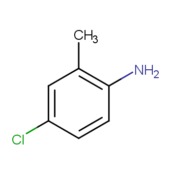 对氯邻甲苯胺化学结构式
