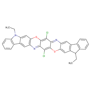 Diindolo[2,3-c:2',3'-n]triphenodioxazine,9,19-dichloro-5,15-diethyl-5,15-dihydro-  
