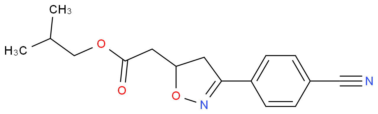 ISOBUTYL-3-(4-CYANOPHENYL)-4,5-DIHYDRO-5-ISOXAZOLE ACETATE
