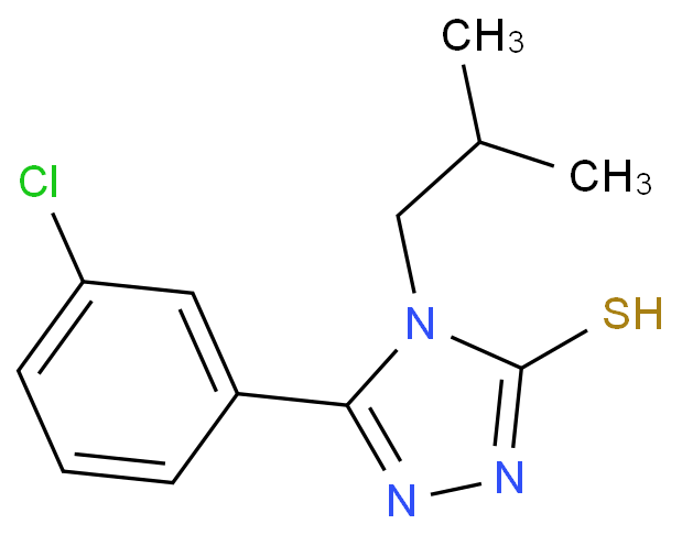 5-(3-CHLOROPHENYL)-4-ISOBUTYL-4H-1,2,4-TRIAZOLE-3-THIOL