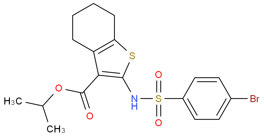 6-(3-bromo-4,5-dimethoxyphenyl)-3-(methylsulfanyl)-7-propionyl-6,7-dihydro[1,2,4]triazino[5,6-d][3,1]benzoxazepine structure