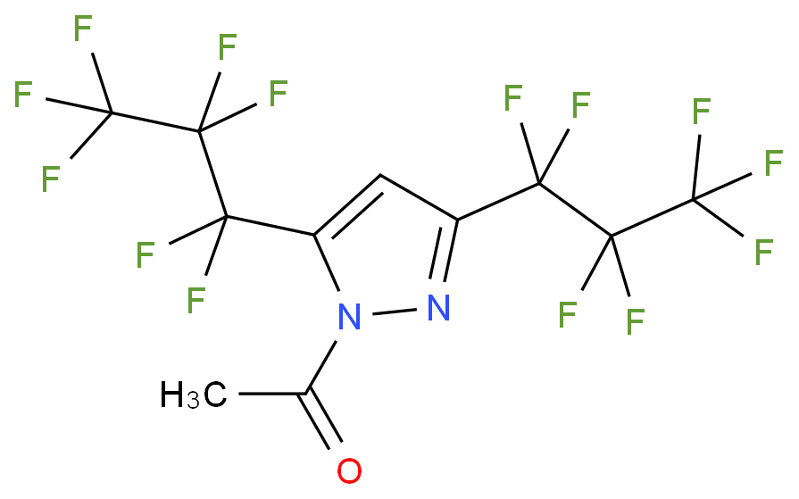 1-ACETYL-3,5-BIS(HEPTAFLUORO-1-PROPYL)PYRAZOLE