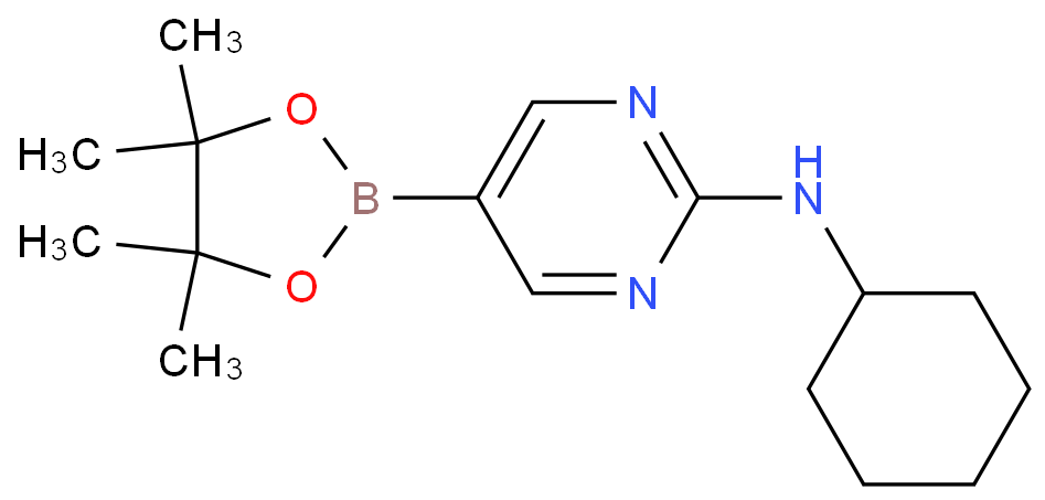 [Perfemiker]N-环己基-5-(4,4,5,5-四甲基-1,3,2-二恶硼烷-2-基)嘧啶-2-胺,95%