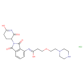 Pomalidomide-PEG1-piperazine hydrochloride